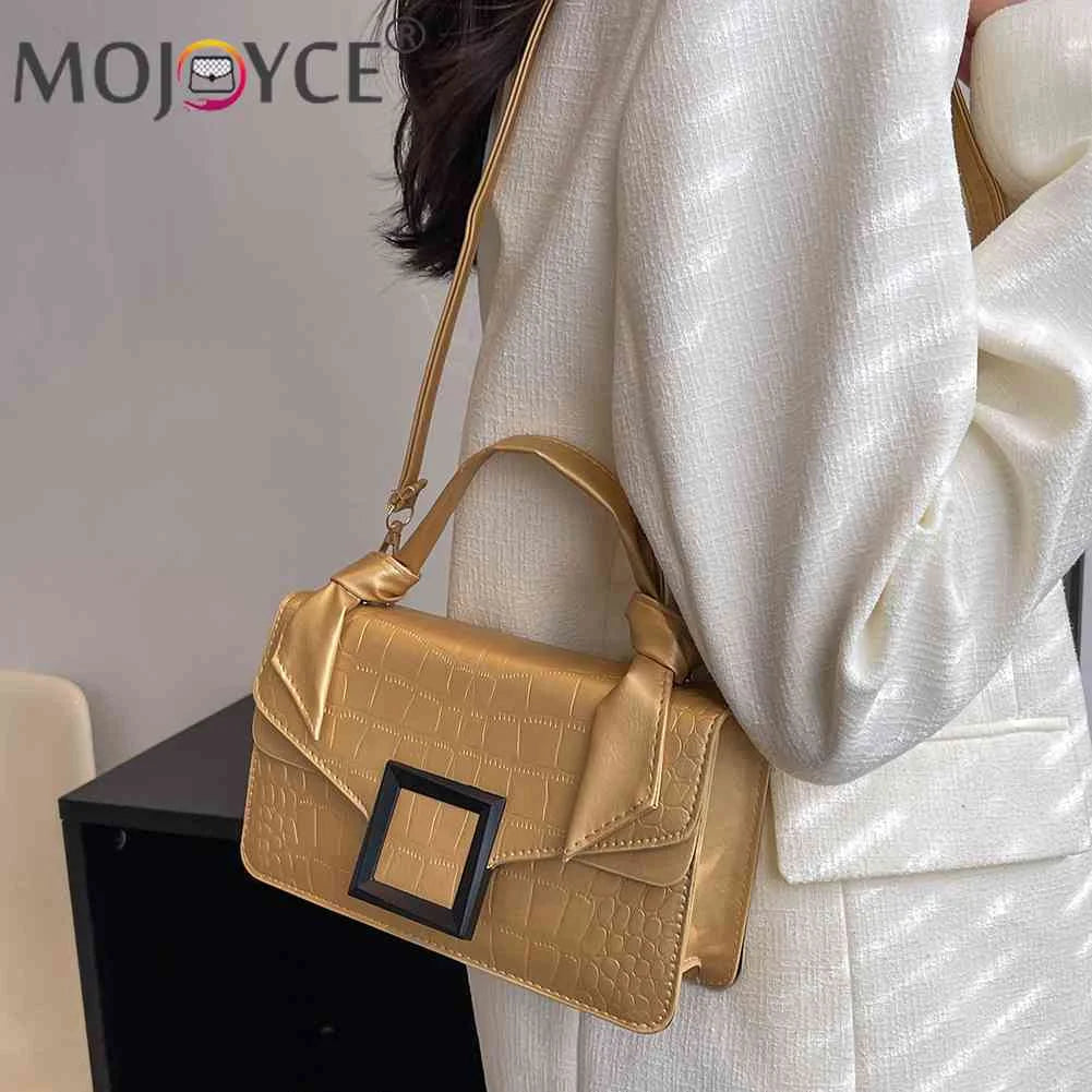 Small Crossbody Bag Knot Handle Women Handbags PU Leather