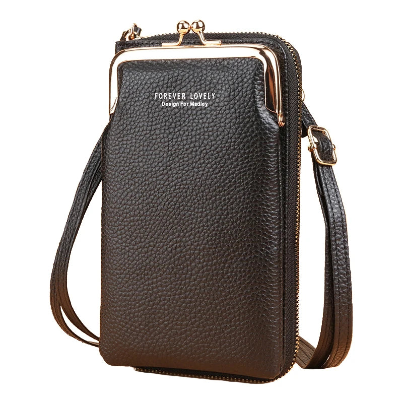 Women's Mini Matte Leather Crossbody Bag Shoulder Messenger Purse Handbag