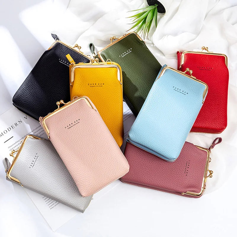 Small Crossbody Bags Women Mini Matte PU Leather Shoulder Messenger Bag Clutch B