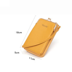 Small Crossbody Bags Women Mini Matte PU Leather Shoulder Messenger Bag Clutch B
