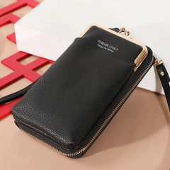 Mini PU Leather Crossbody Bag Yellow Zipper Flap