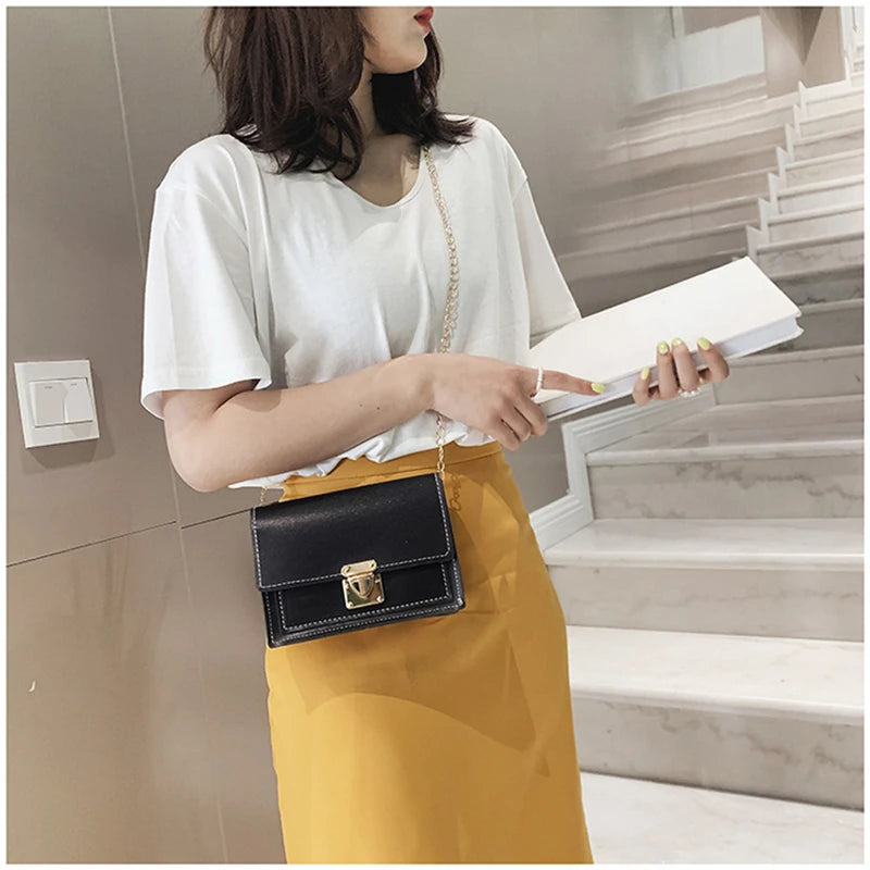Mini PU Leather Crossbody Bag for Women Shoulder Bag Messenger Bag