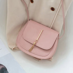 Mini Tassel Leather Shoulder Bag Crossbody Phone Purse