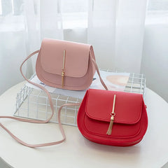 Mini Tassel Leather Shoulder Bag Crossbody Phone Purse