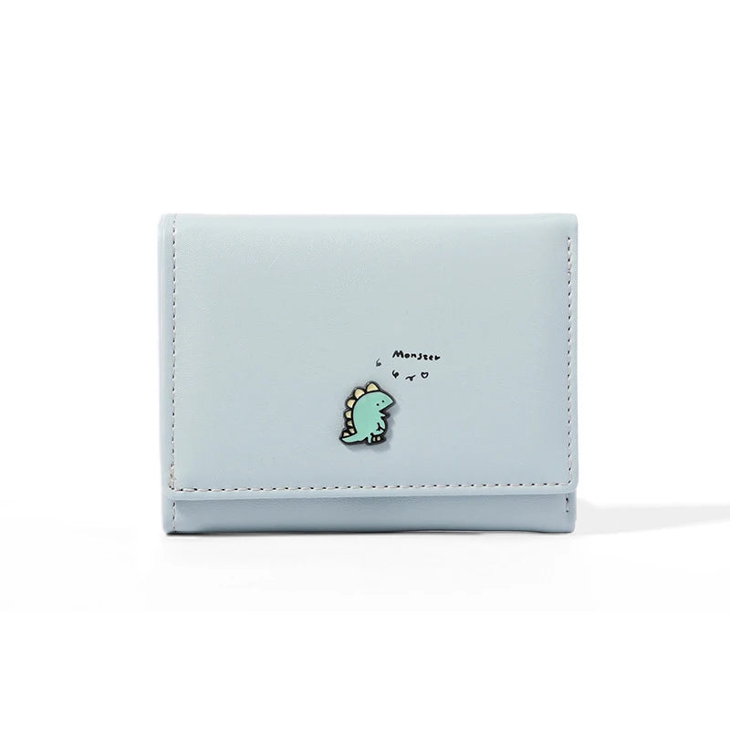 Small Women Wallet Trifold Thin Purses Ladies Money Bag Holographic Slim