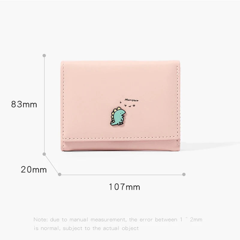 Small Women Wallet Trifold Thin Purses Ladies Money Bag Holographic Slim