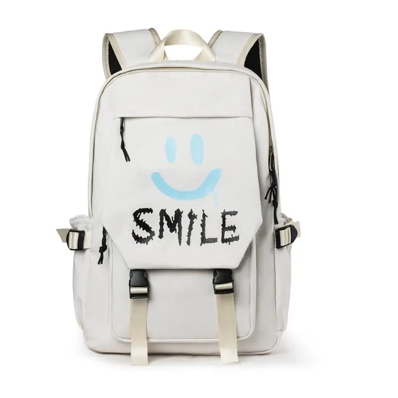 Smiley Women Backpack School Bag Waterproof Travel Backpacks