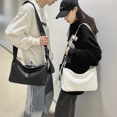 Soft Face Messenger Bag Men's and Women's Shoulder Bags Large Capacity Tote