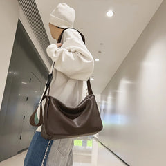 Soft Face Messenger Bag Men's and Women's Shoulder Bags Large Capacity Tote