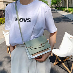 Cute Cartoon Print Small Square Bag for Women