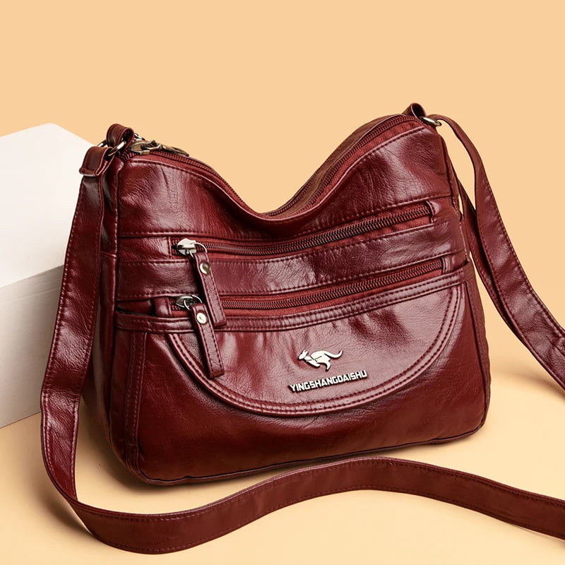 Women's Small Leather Crossbody Bag Shoulder Handbag