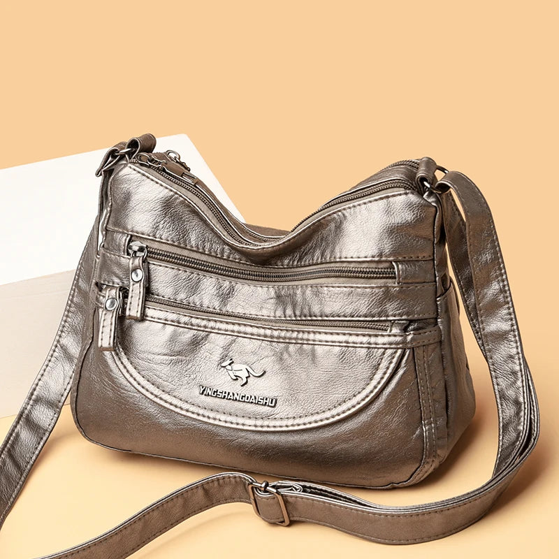 Women's Small Leather Crossbody Bag Shoulder Handbag