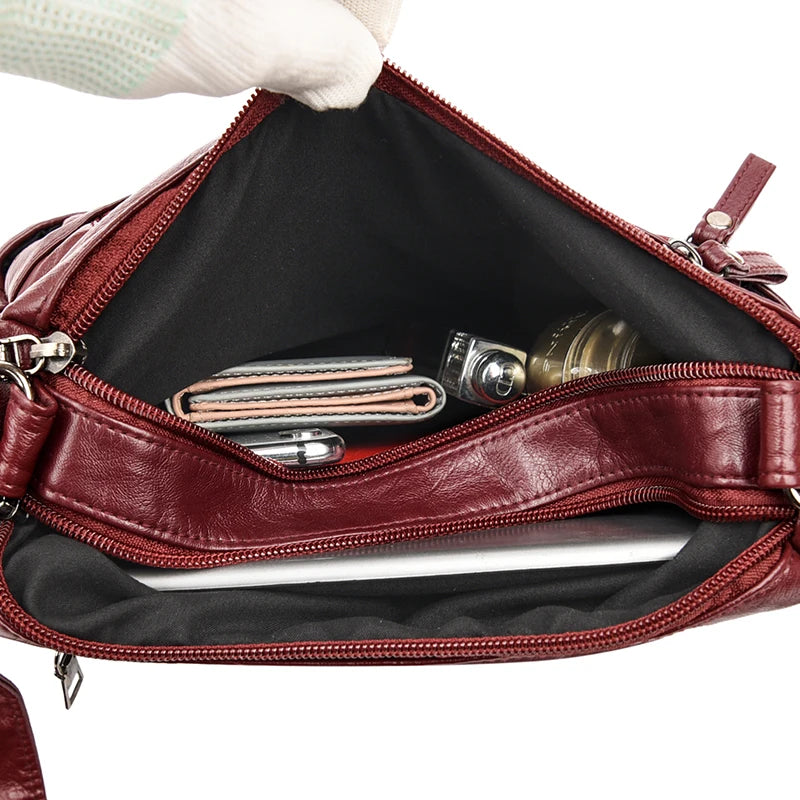 Women's Small Leather Crossbody Bag Shoulder Handbag