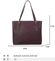 Retro Square Handbag for Women, Solid PU Zipper Bag