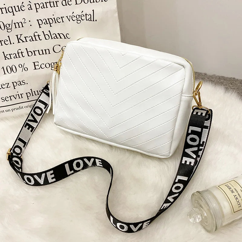 Leather Woven Crossbody Bag for Women, Stylish Shoulder Purse