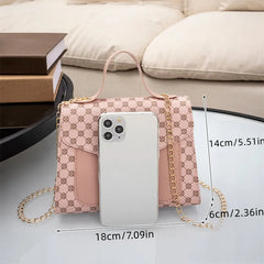 Leather Woven Shoulder Crossbody Bag for Women