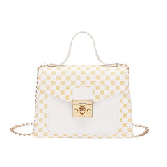 Leather Woven Shoulder Crossbody Bag for Women