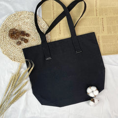 Eco-Friendly Foldable Canvas Tote Bag Beige