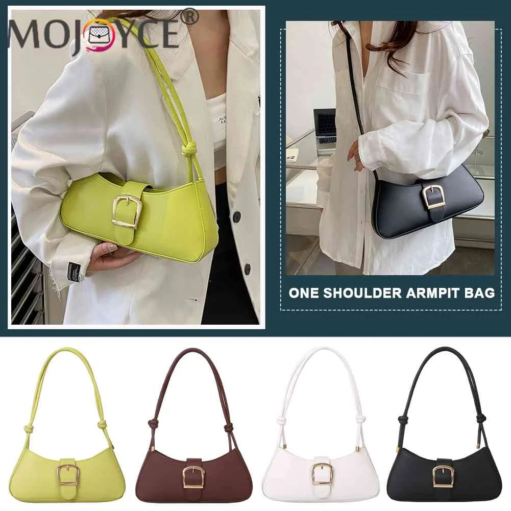 Solid Women Underarm Bags Pu Leather Shoulder Handbags