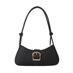 Solid Women Underarm Bags Pu Leather Shoulder Handbags