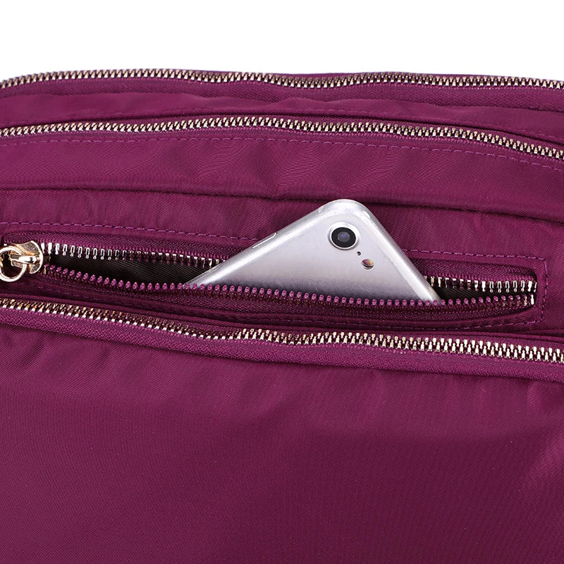 Nylon Messenger Bag for Women Large Capacity Casual Crossbody Bag