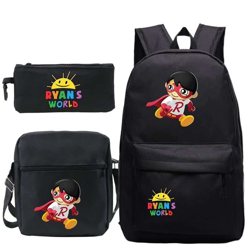Students Boys Girls School Backpack Pattern Back to College Rucksack