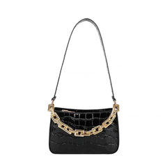 Crocodile Pattern PU Leather Tote Shoulder Bag for Women