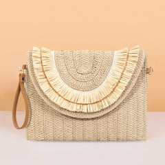 Summer Rattan Bag Messenger Bag Women's Straw Bag Handbags