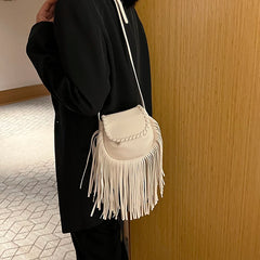 Women Leather Saddle Crossbody Shoulder Bag