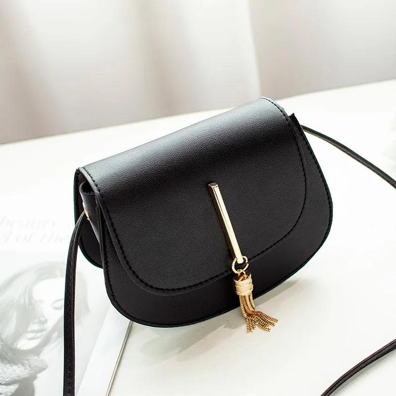 Women Crossbody Bag PU Leather Flap Messenger Sling Bag