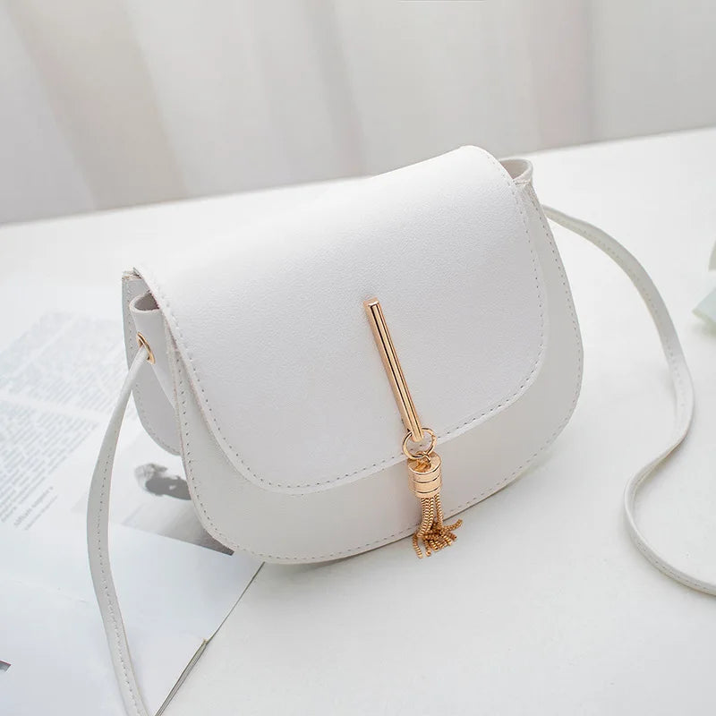 Tassel Women Crossbody Bag Small Flap Messenger Bag for Ladies