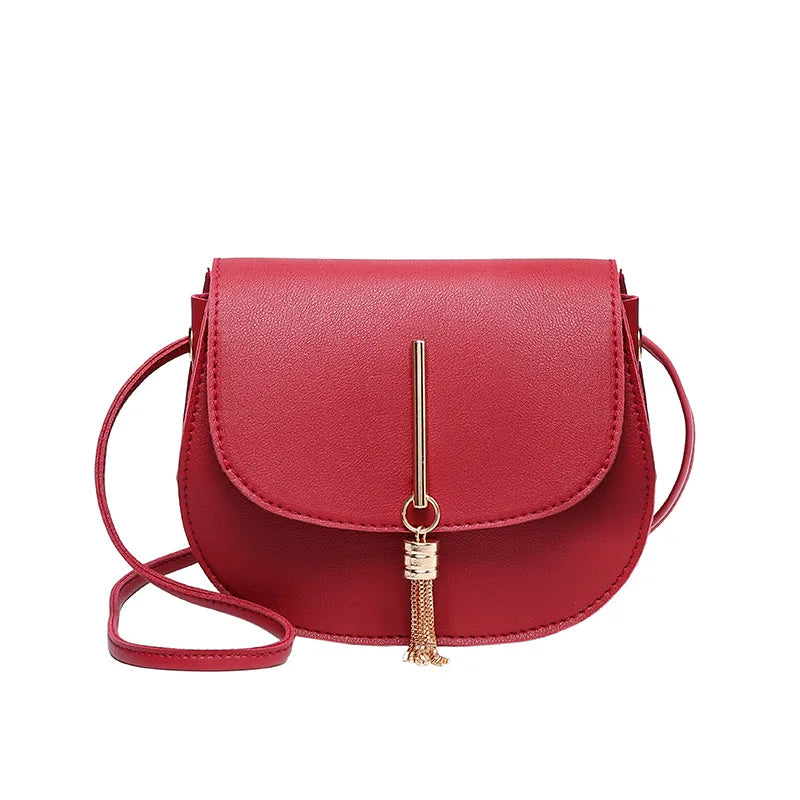 Tassel Women Crossbody Bag Small Flap Messenger Bag for Ladies