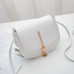 Tassel Women Crossbody Bag Small Flap Messenger Bag for Ladies