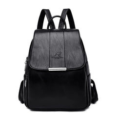 Women Backpack Large School Bag Leather Shoulder Bag