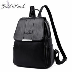 Women Backpack Large School Bag Leather Shoulder Bag