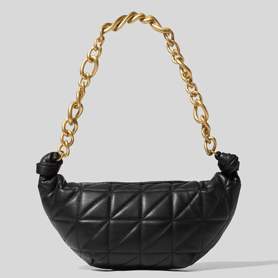 Diamond Lattice Shoulder Bag High Pu Leather Lady Tote