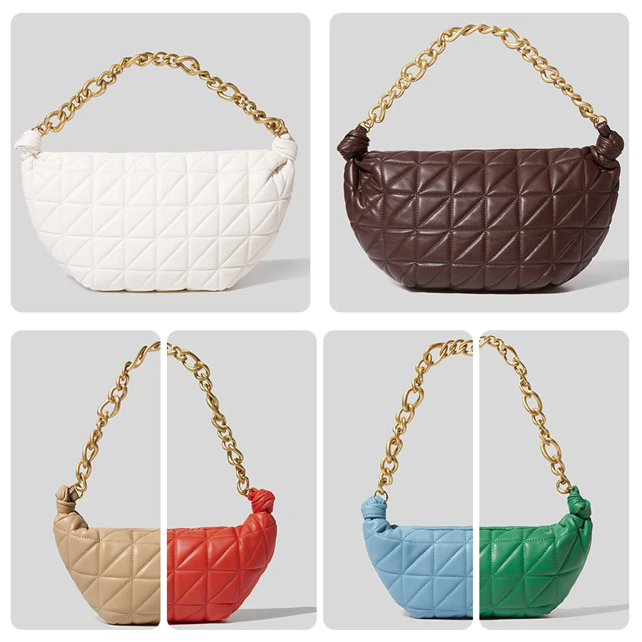 Diamond Lattice Shoulder Bag High Pu Leather Lady Tote