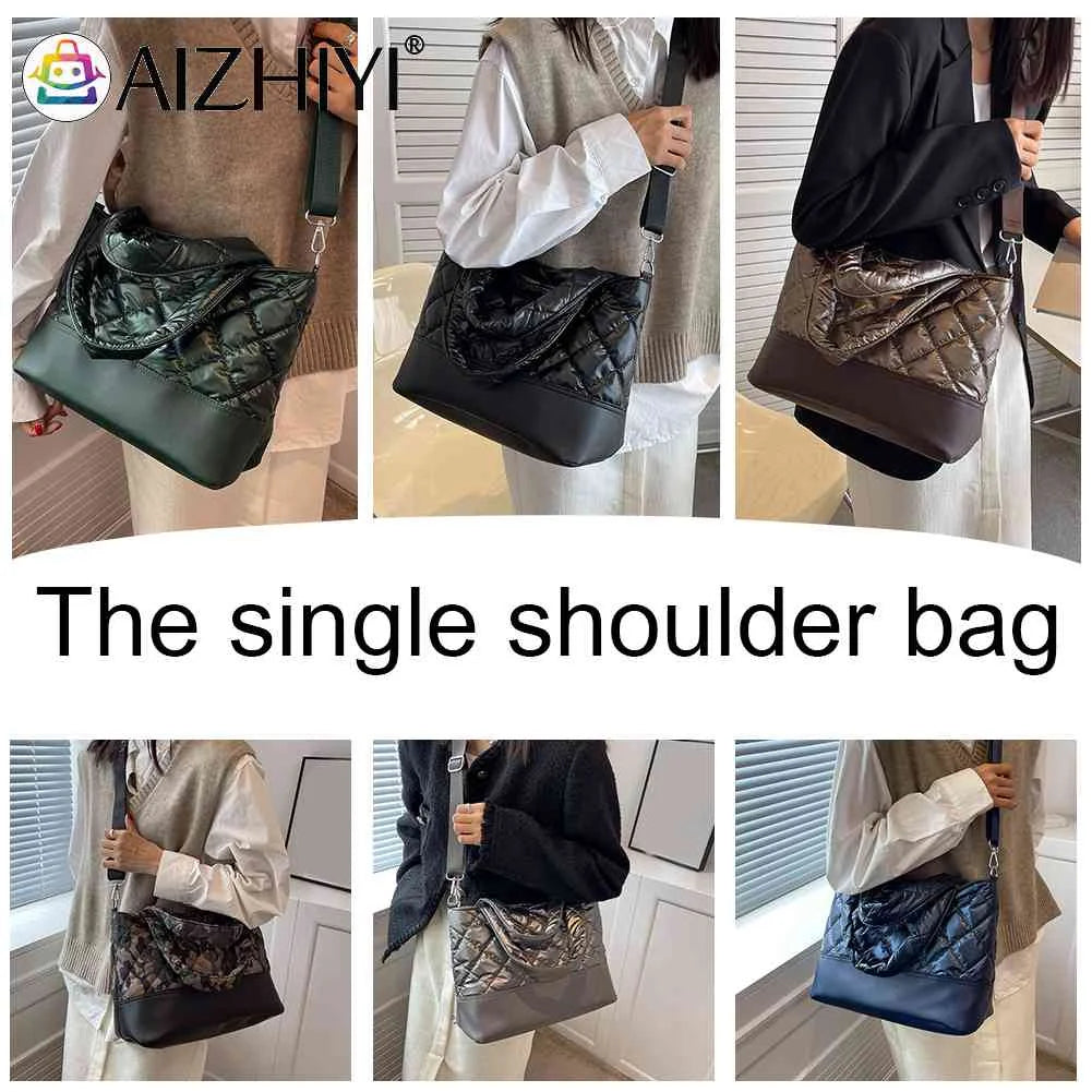 Autumn Winter Women's Tote Messenger Bag Large Capacity Office Purse