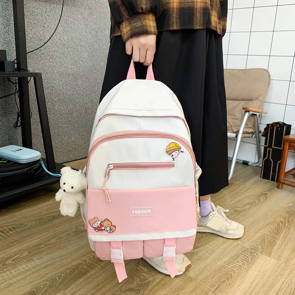 Travel Hit Nylon Backpack Large Capacity Knapsack Handbags