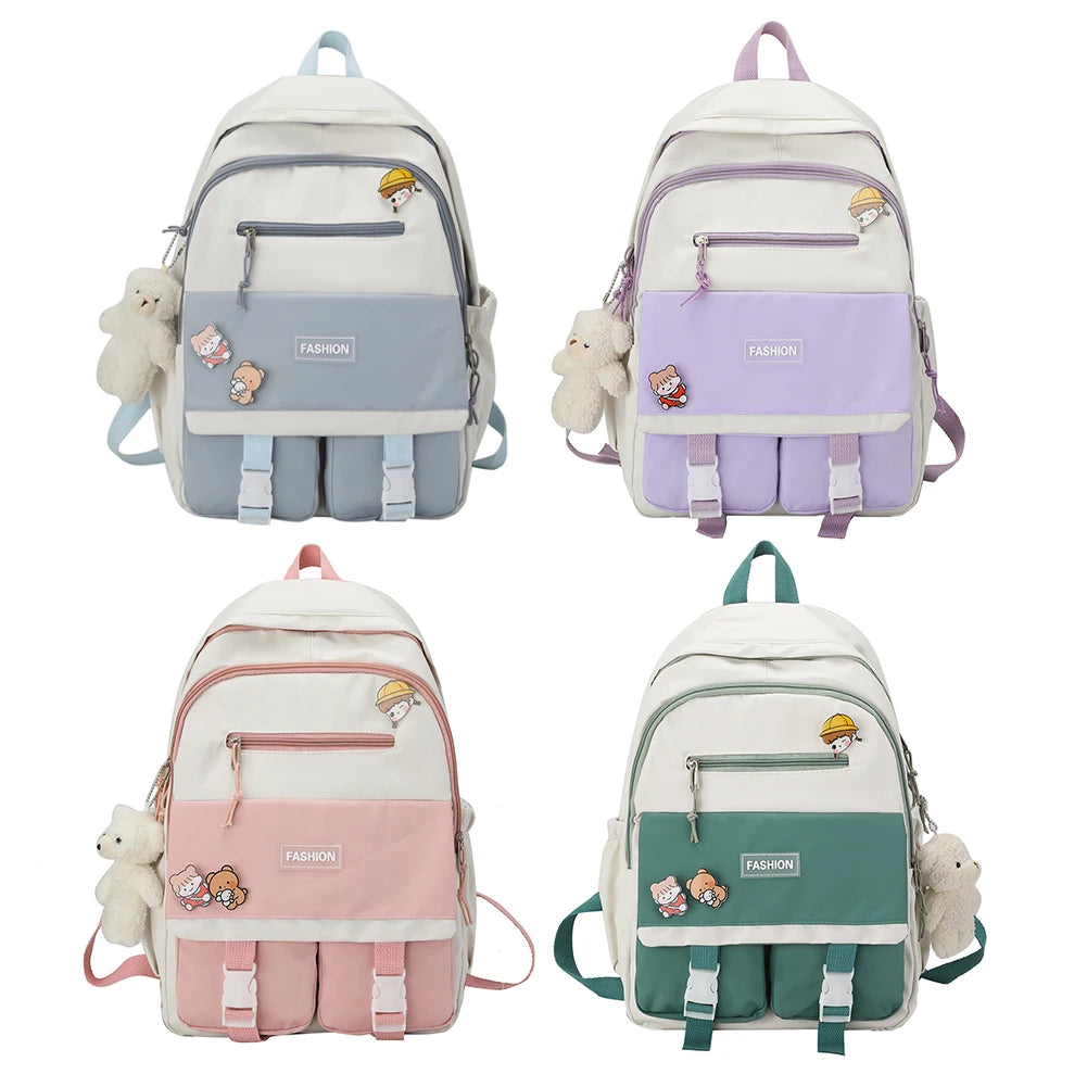 Travel Hit Nylon Backpack Large Capacity Knapsack Handbags