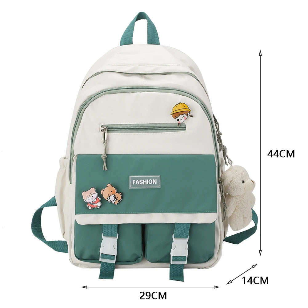 Travel Hit Nylon Backpack Large Capacity Knapsack Handbags