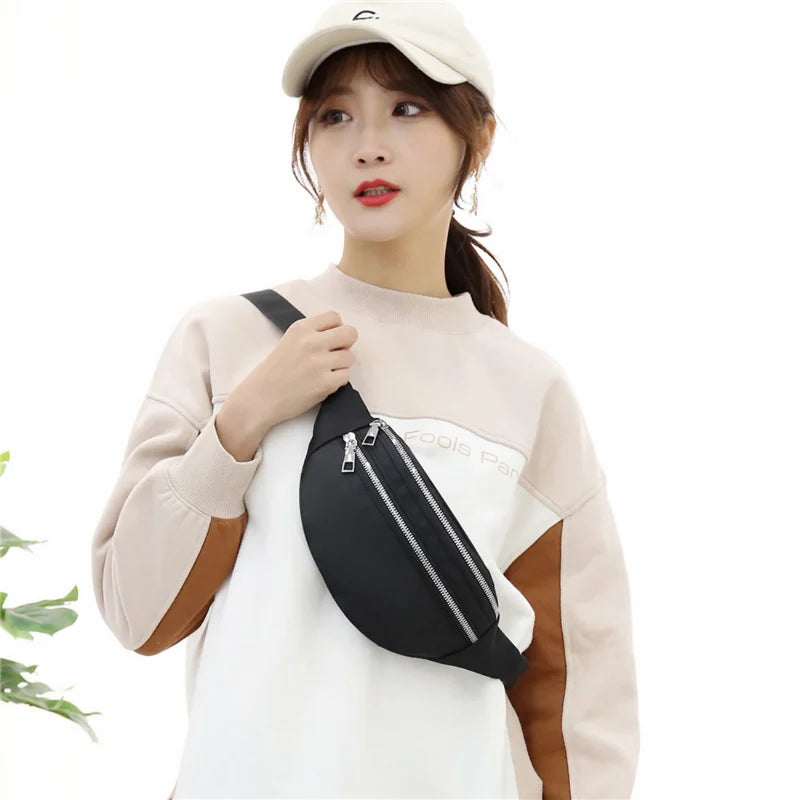Waterproof Travel Shoulder Purse Belt Bag Fanny Pack Women Waist Bag