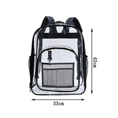 Solid PVC Backpack Large Capacity Knapsack for Women