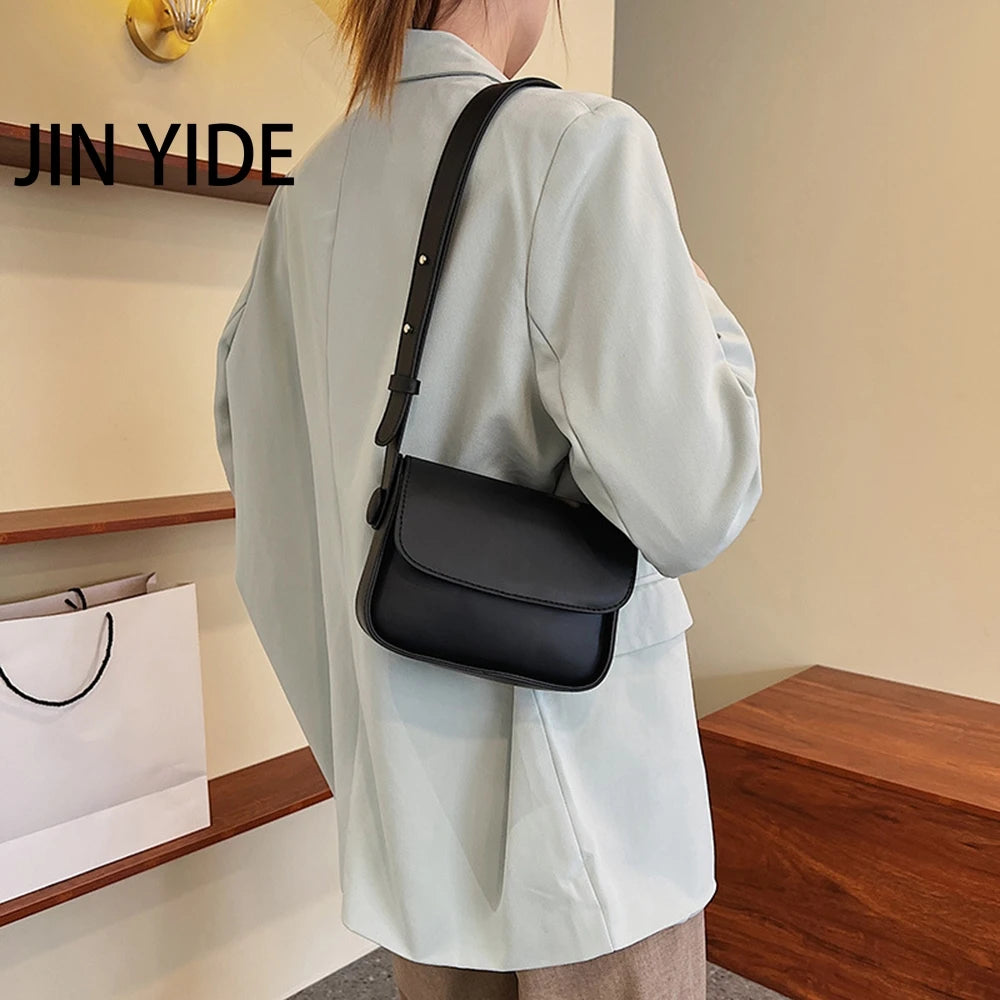 Green Solid Flap Shoulder Bag Handbags Crossbody Bag