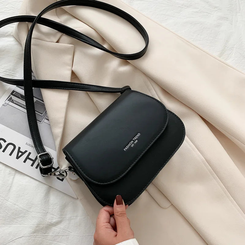 Solid Flap Shoulder Bag Small Women Messenger Bags