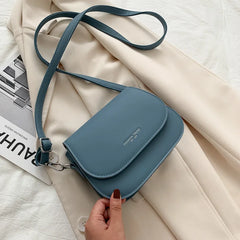 Solid Flap Shoulder Bag Small Women Messenger Bags