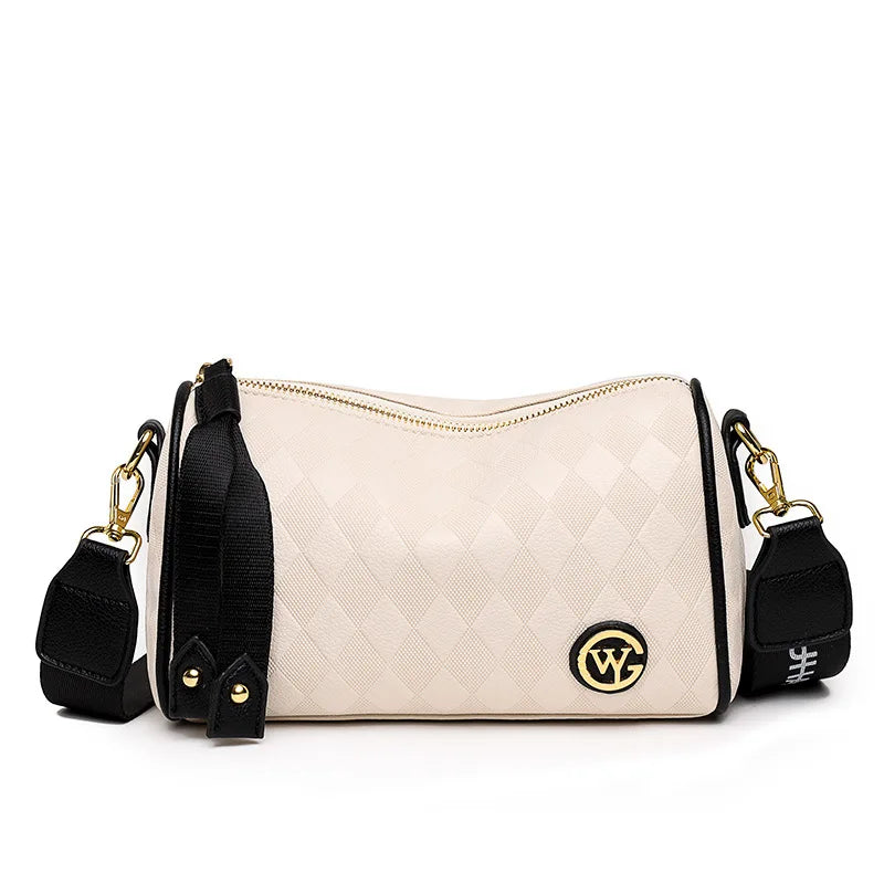 Women's Leather Saddle Shoulder Bag Vintage Tassel Tote