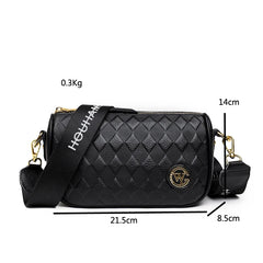Women's Leather Saddle Shoulder Bag Vintage Tassel Tote