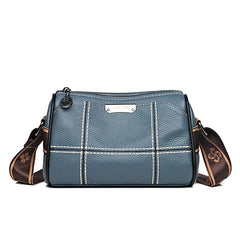 Vintage Leather Crossbody Handbag Pillow Casual Tote Lady Shoulder Bag