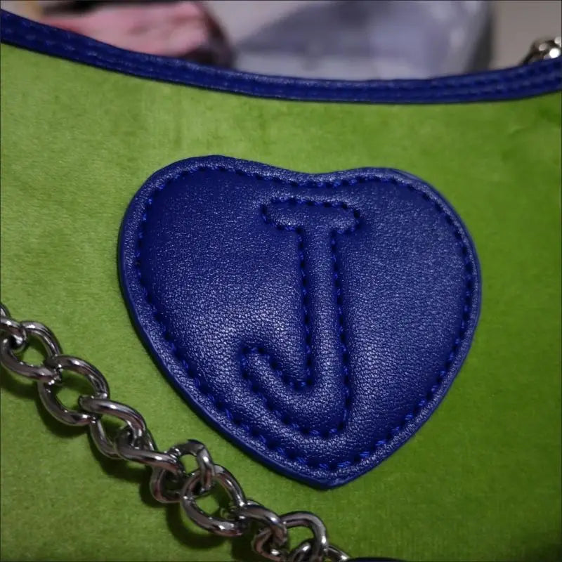 Green Velvet Armpit Bag Pendant Shoulder Bag